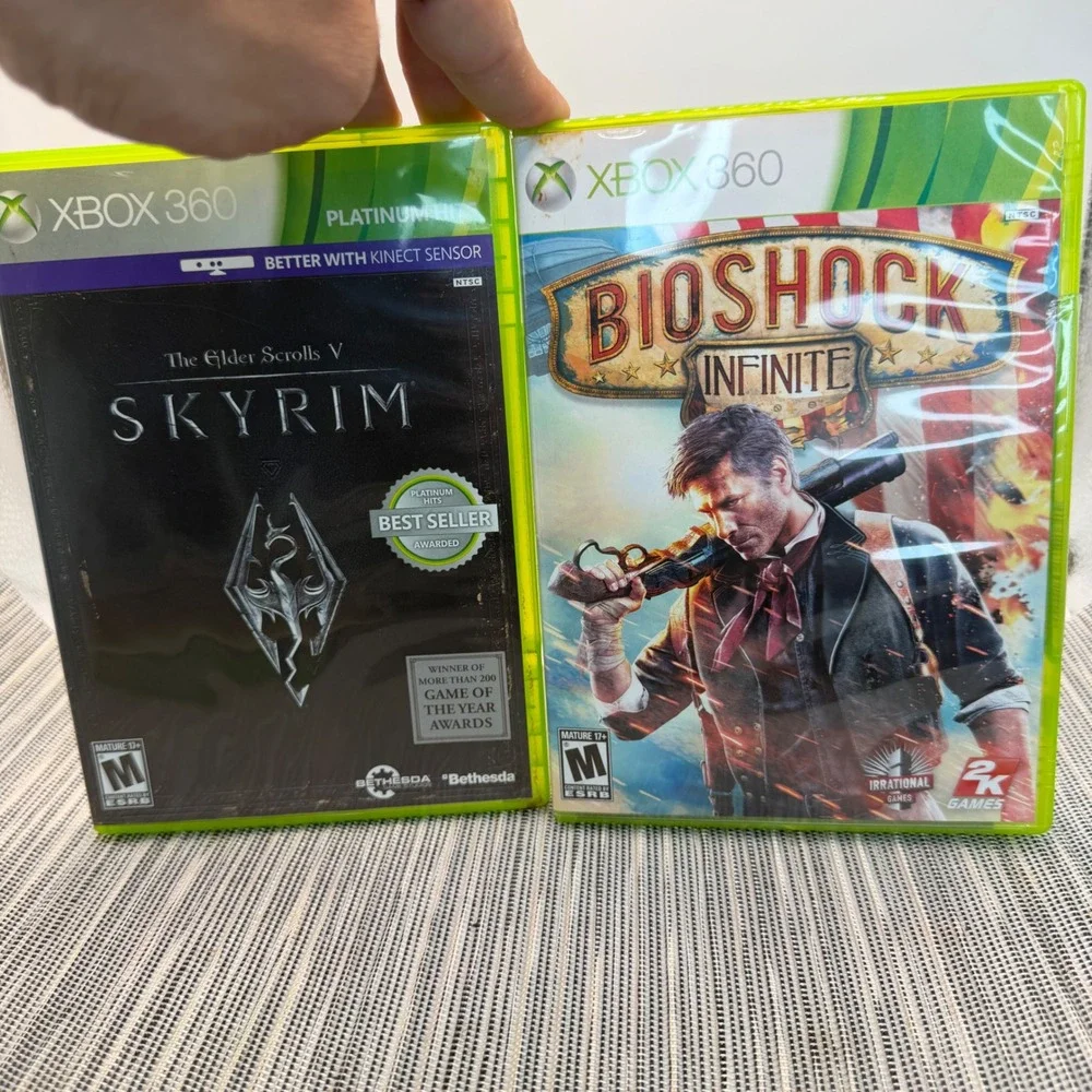 Skyrim &‎ BioShock Infinite Xbox 360 2-Game Bundle Platinum Hits Bethesda Games